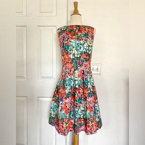 Vintage Style Classy Garden Party Floral Talbot’s Dress